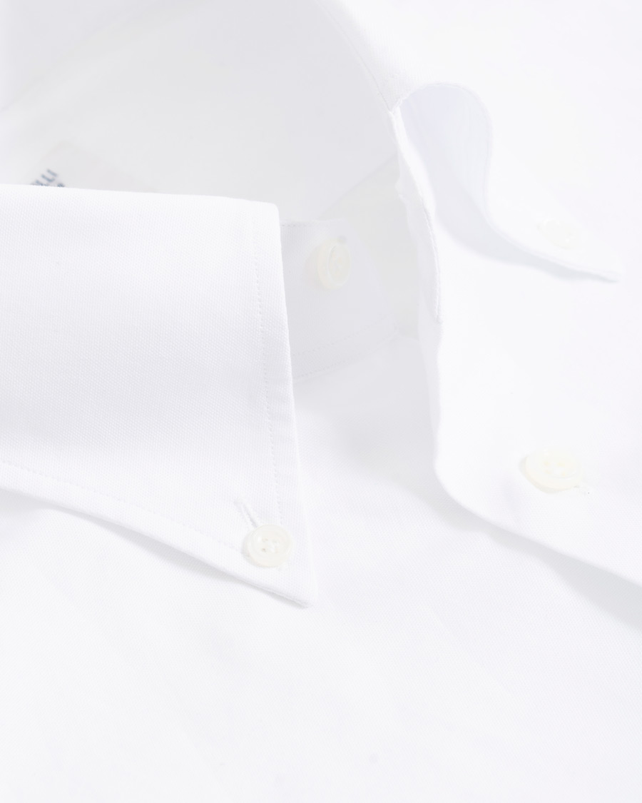 Mies | Kauluspaidat | Mazzarelli | Soft Oxford Button Down Shirt White