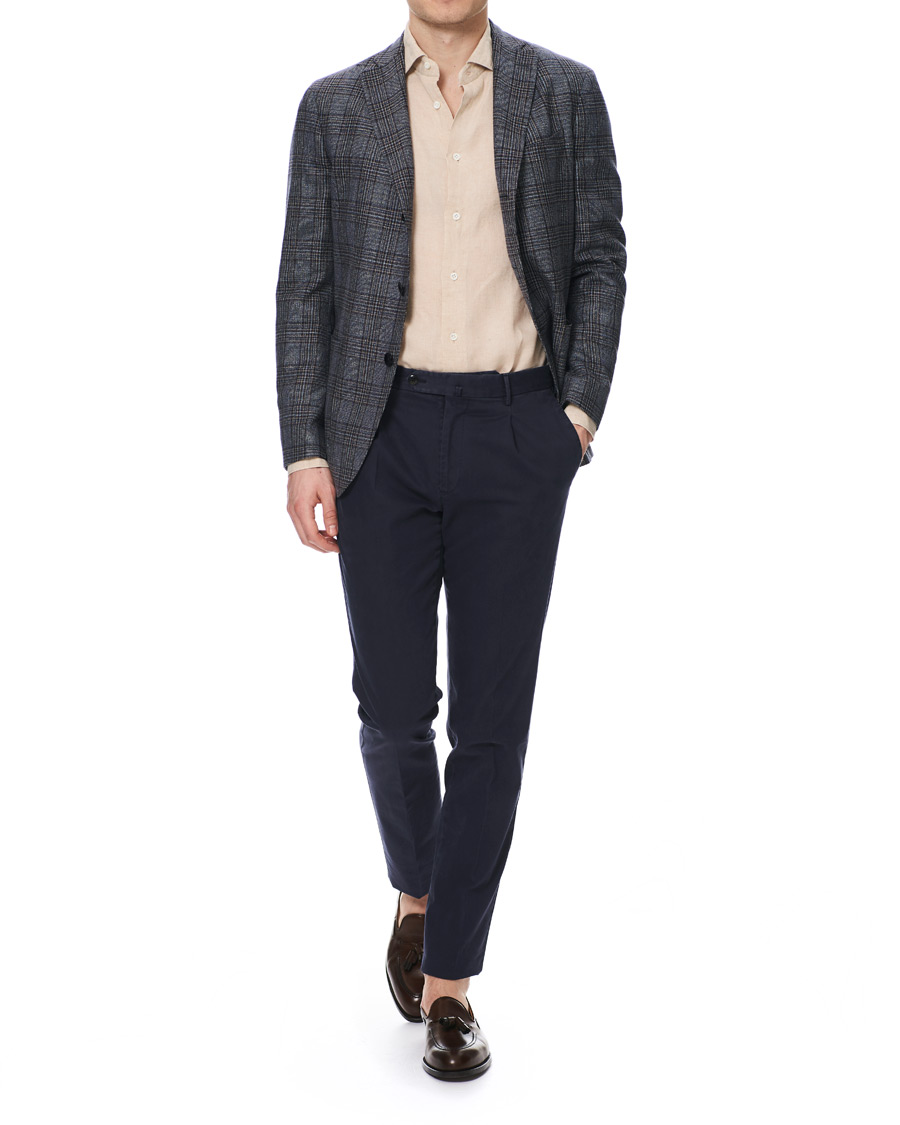 Mies | Kauluspaidat | Mazzarelli | Linen Cut Away Shirt Sand