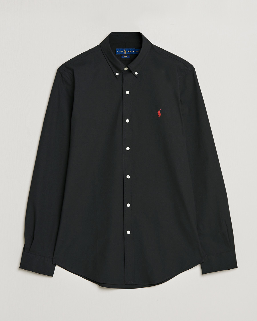 Mies |  | Polo Ralph Lauren | Slim Fit Shirt Poplin Polo Black