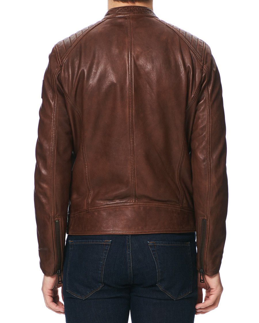 Mies | Takit | Belstaff | V Racer 2.0 Leather Jacket Light Brown