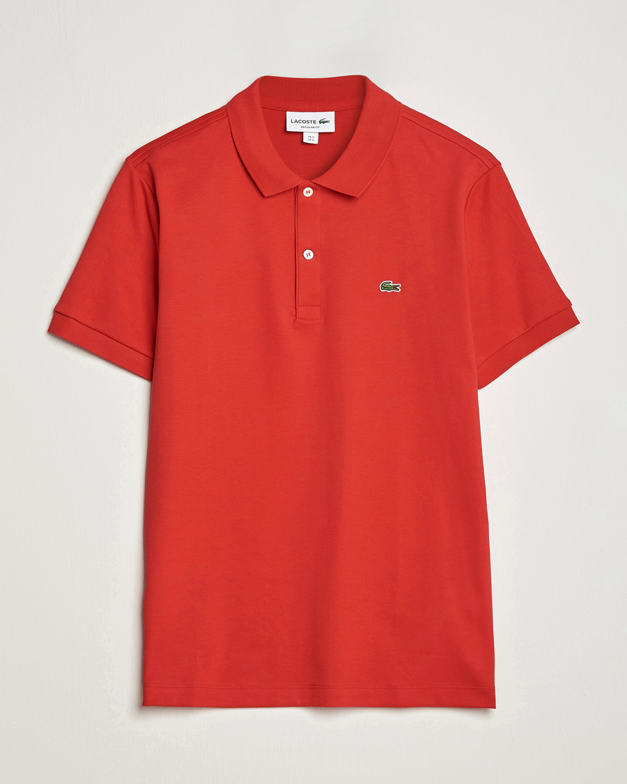 Mies | Pikeet | Lacoste | Pima Interlock Piké Red