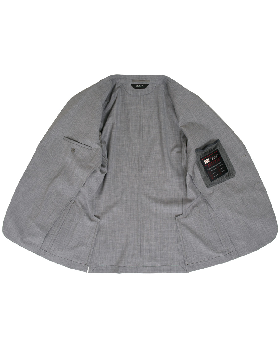 Mies | Puvut | Z Zegna | Techmerino Washable Wool Suit Light Grey