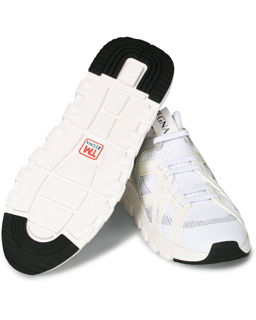 Mies | Z Zegna Techmerino Sock Sneaker White | Z Zegna | Techmerino Sock Sneaker White