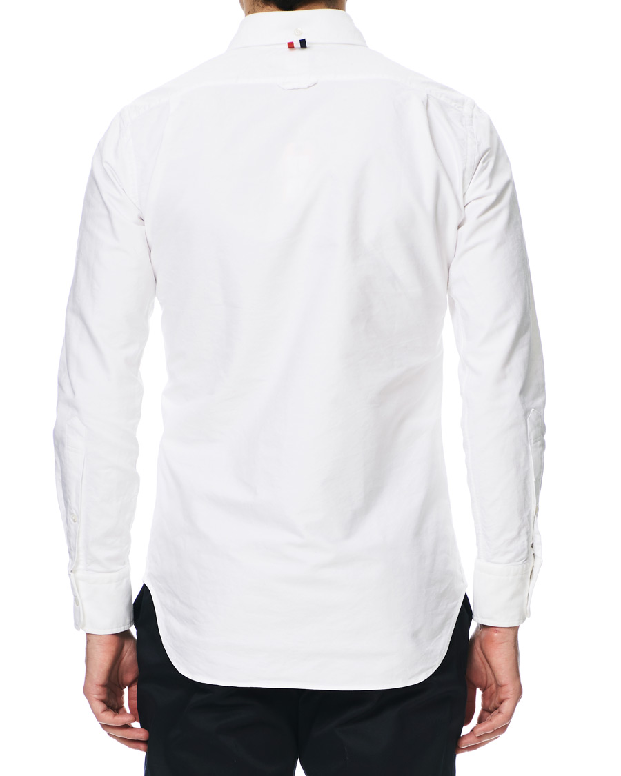 Mies | Kauluspaidat | Thom Browne | Contrast Oxford Button Down Shirt White