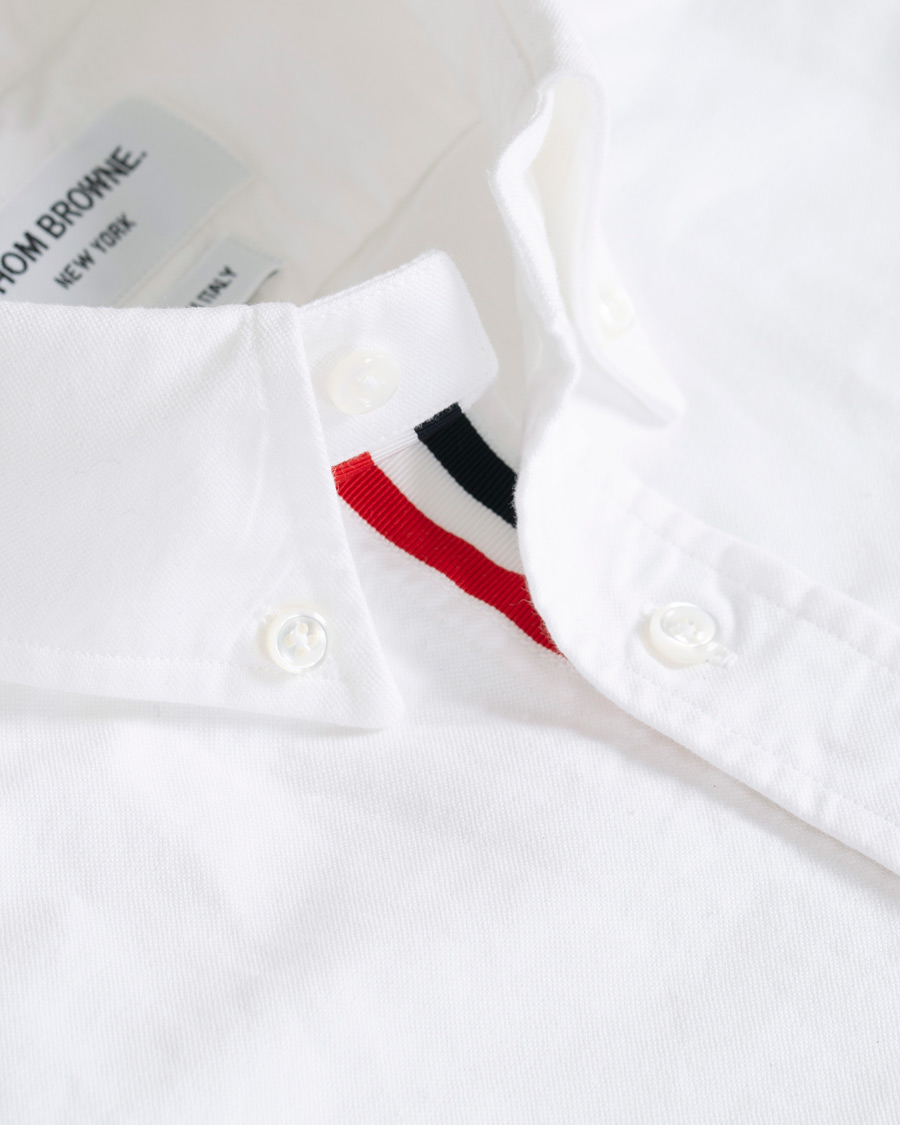 Mies | Kauluspaidat | Thom Browne | Contrast Oxford Button Down Shirt White