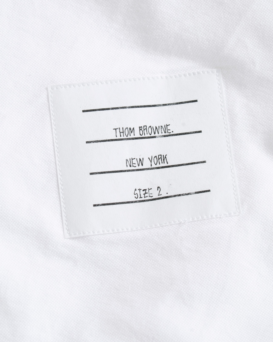 Mies | Kauluspaidat | Thom Browne | Contrast Oxford Button Down Shirt White