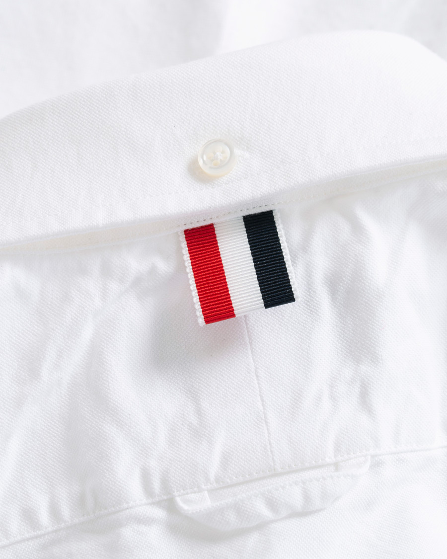 Mies | Kauluspaidat | Thom Browne | Contrast Oxford Button Down Shirt White