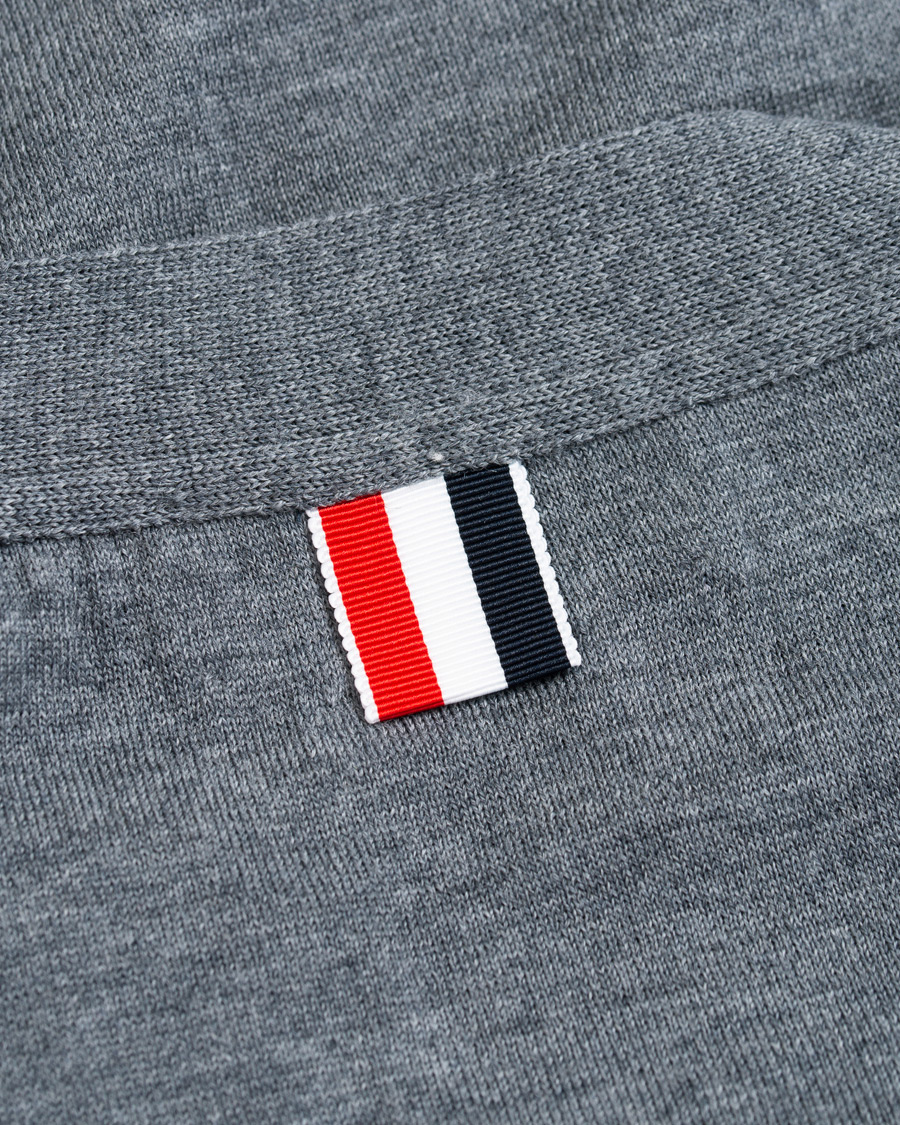 Mies | Puserot | Thom Browne | Merino Wool Cardigan Heather Grey