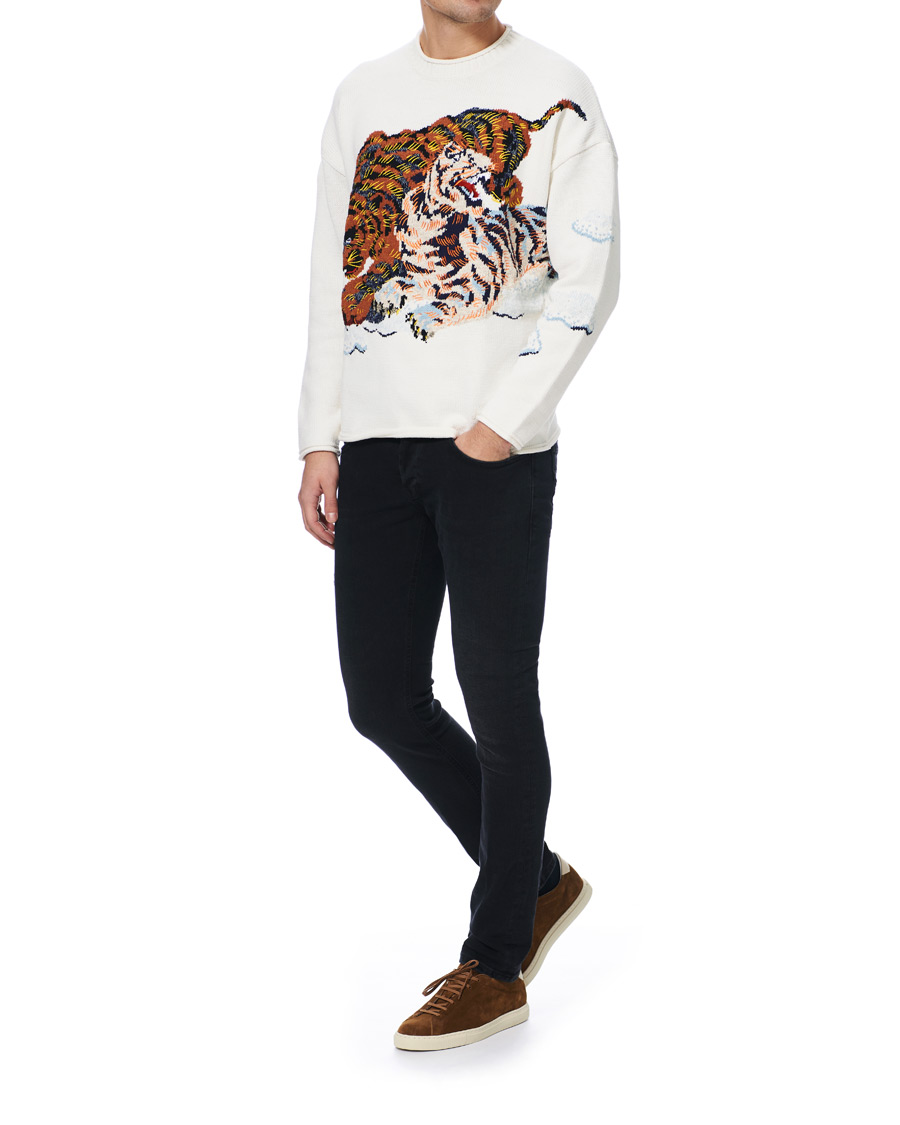 Mies | Puserot | KENZO | Tiger Cloud Crew Neck Jumper Ecru