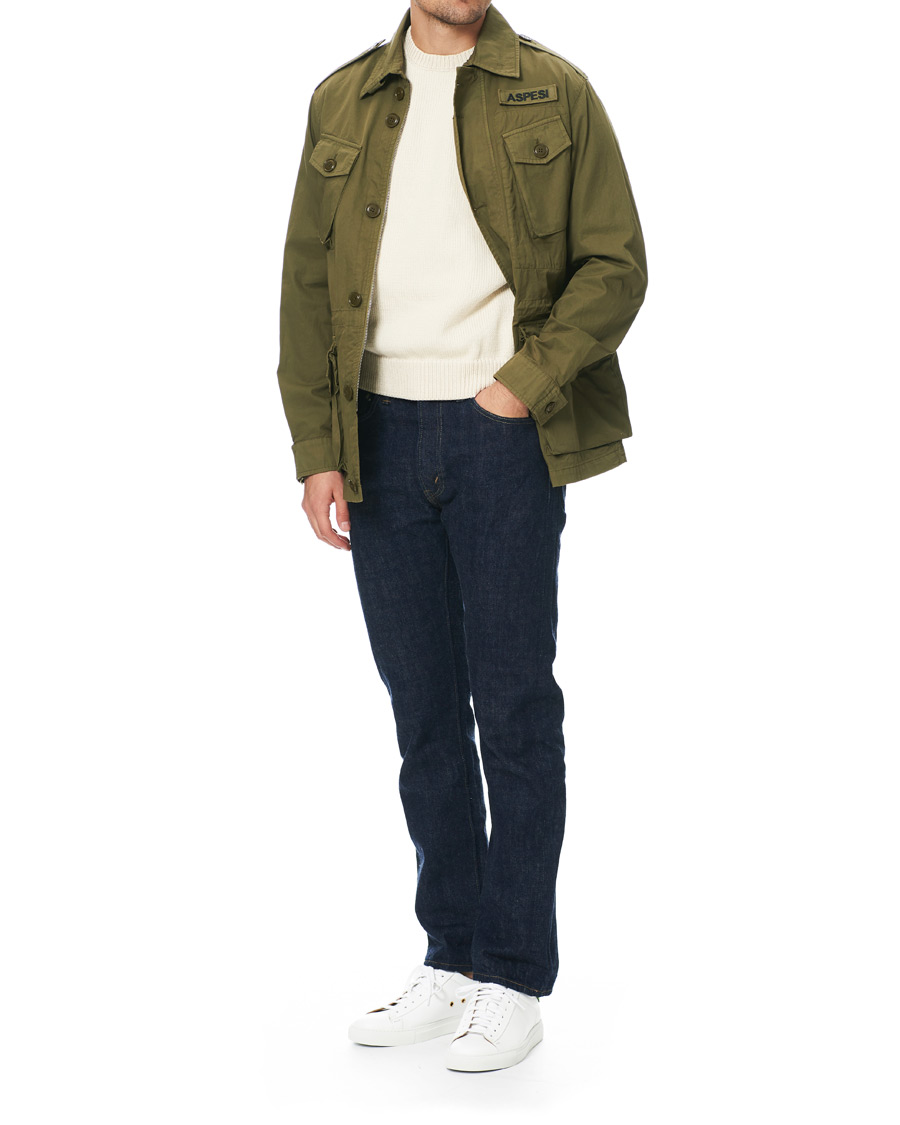 Mies | Slowear Officina Leather Sneaker White/Green | Slowear | Officina Leather Sneaker White/Green