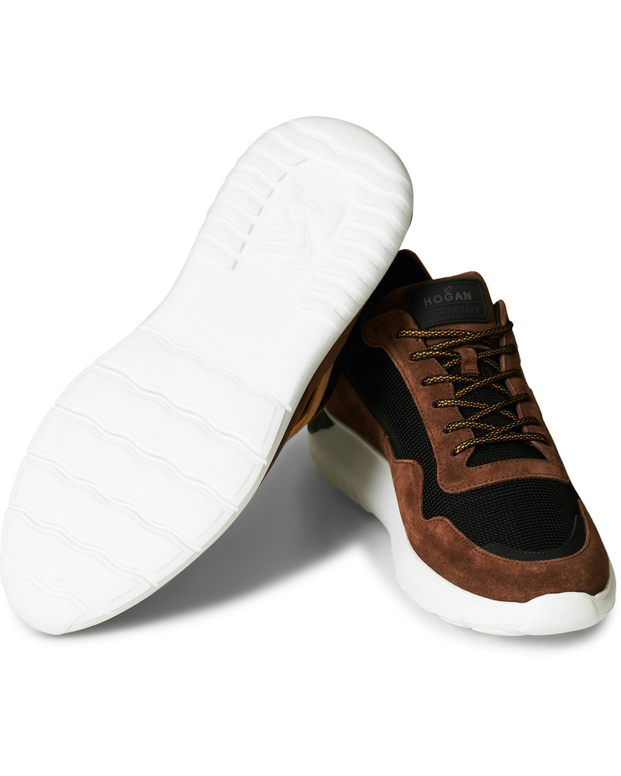 Mies | Hogan Icube Running Sneaker Brown/Rust Suede | Hogan | Icube Running Sneaker Brown/Rust Suede