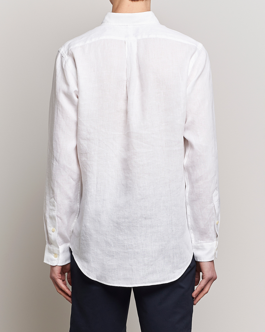 Mies | Kauluspaidat | Polo Ralph Lauren | Custom Fit Linen Button Down White