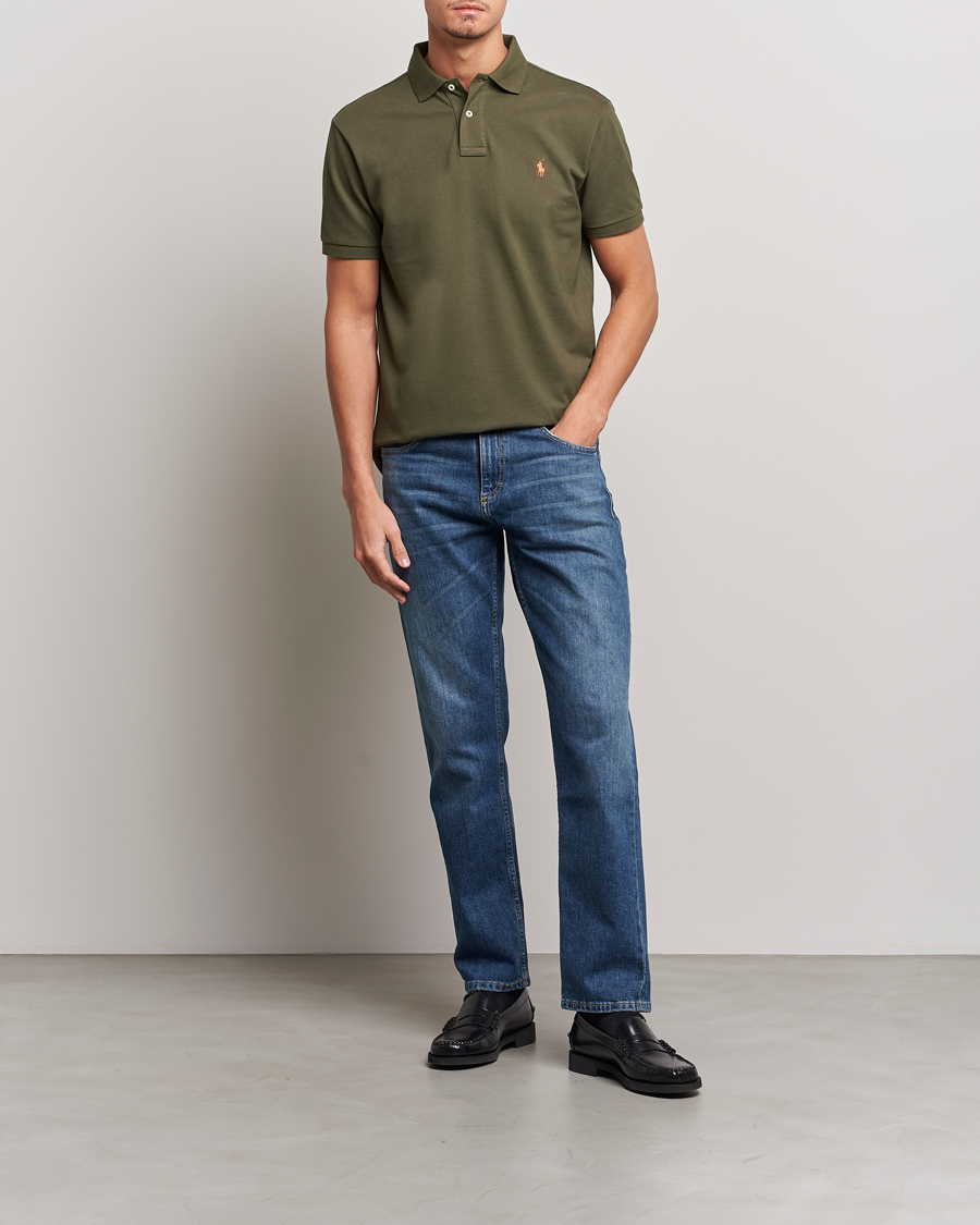 Mies | Pikeet | Polo Ralph Lauren | Custom Slim Fit Polo Canopy Olive