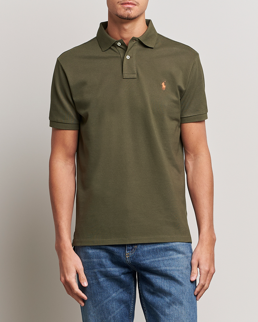 Mies | Pikeet | Polo Ralph Lauren | Custom Slim Fit Polo Canopy Olive