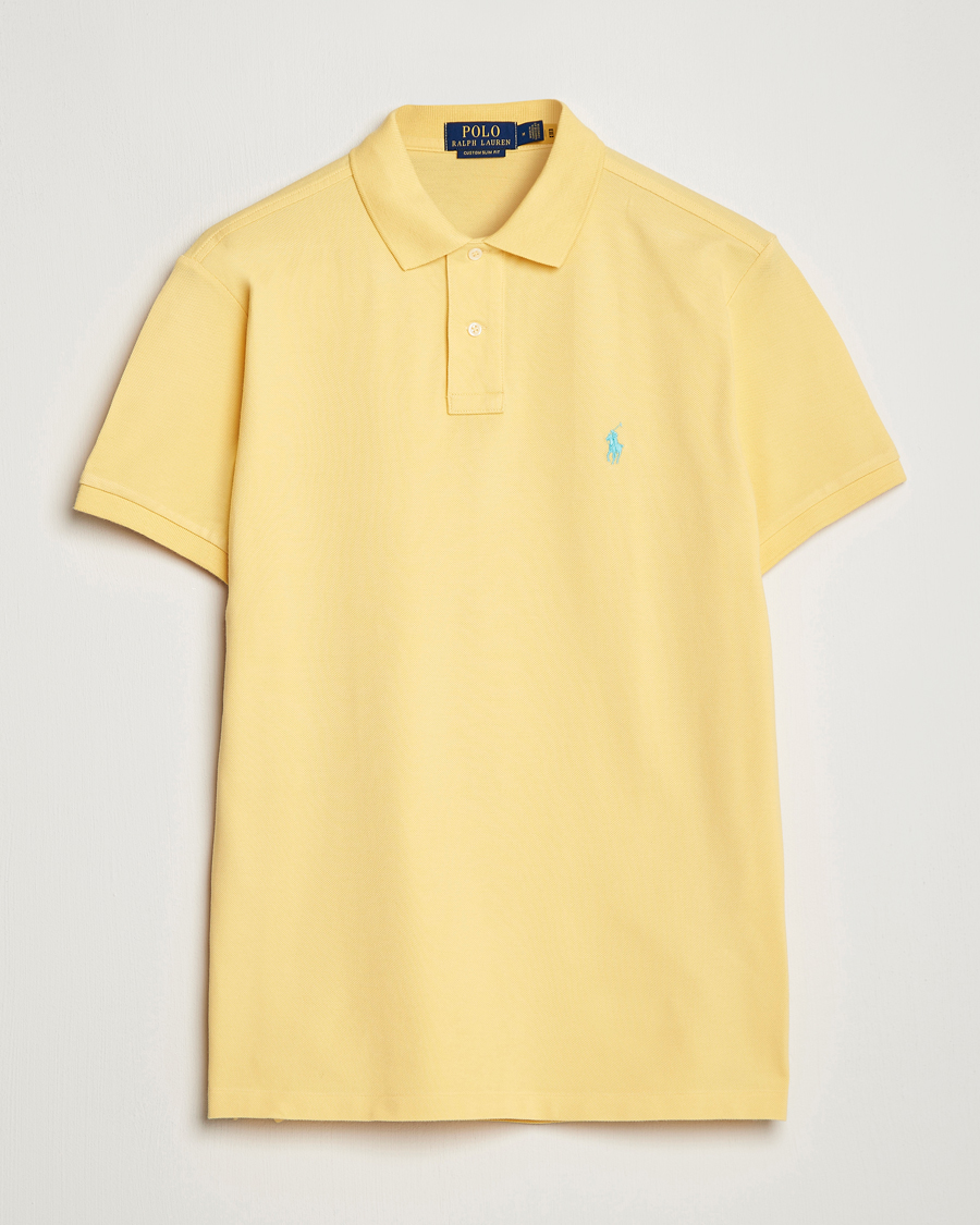 Mies | Pikeet | Polo Ralph Lauren | Custom Slim Fit Polo Corn Yellow