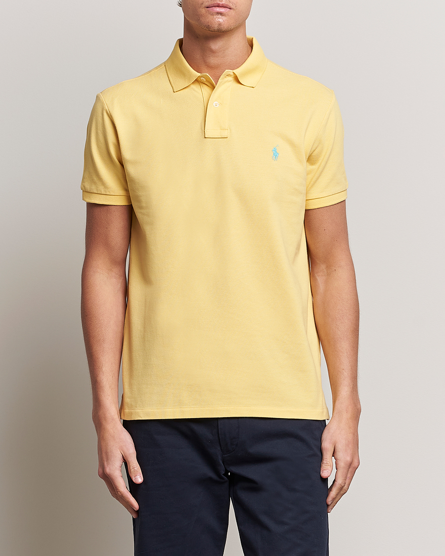 Mies | Pikeet | Polo Ralph Lauren | Custom Slim Fit Polo Corn Yellow