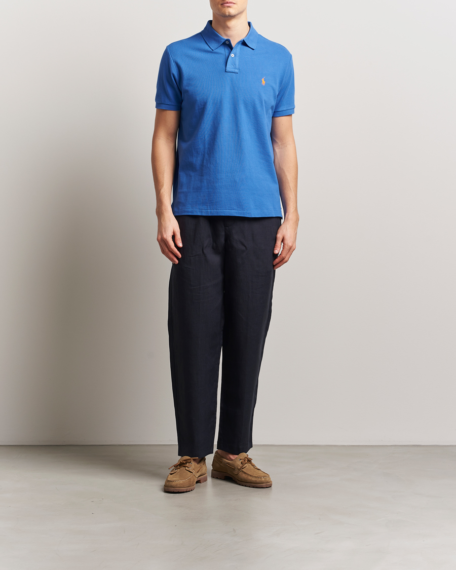 Mies | Pikeet | Polo Ralph Lauren | Custom Slim Fit Polo New Iris Blue