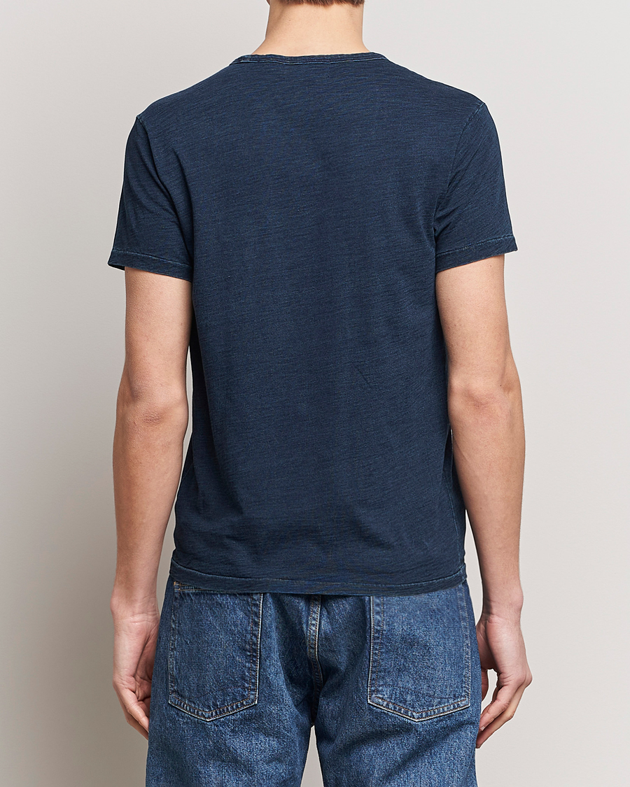 Mies | T-paidat | RRL | Short Sleeve Pocket Tee Rinsed Indigo