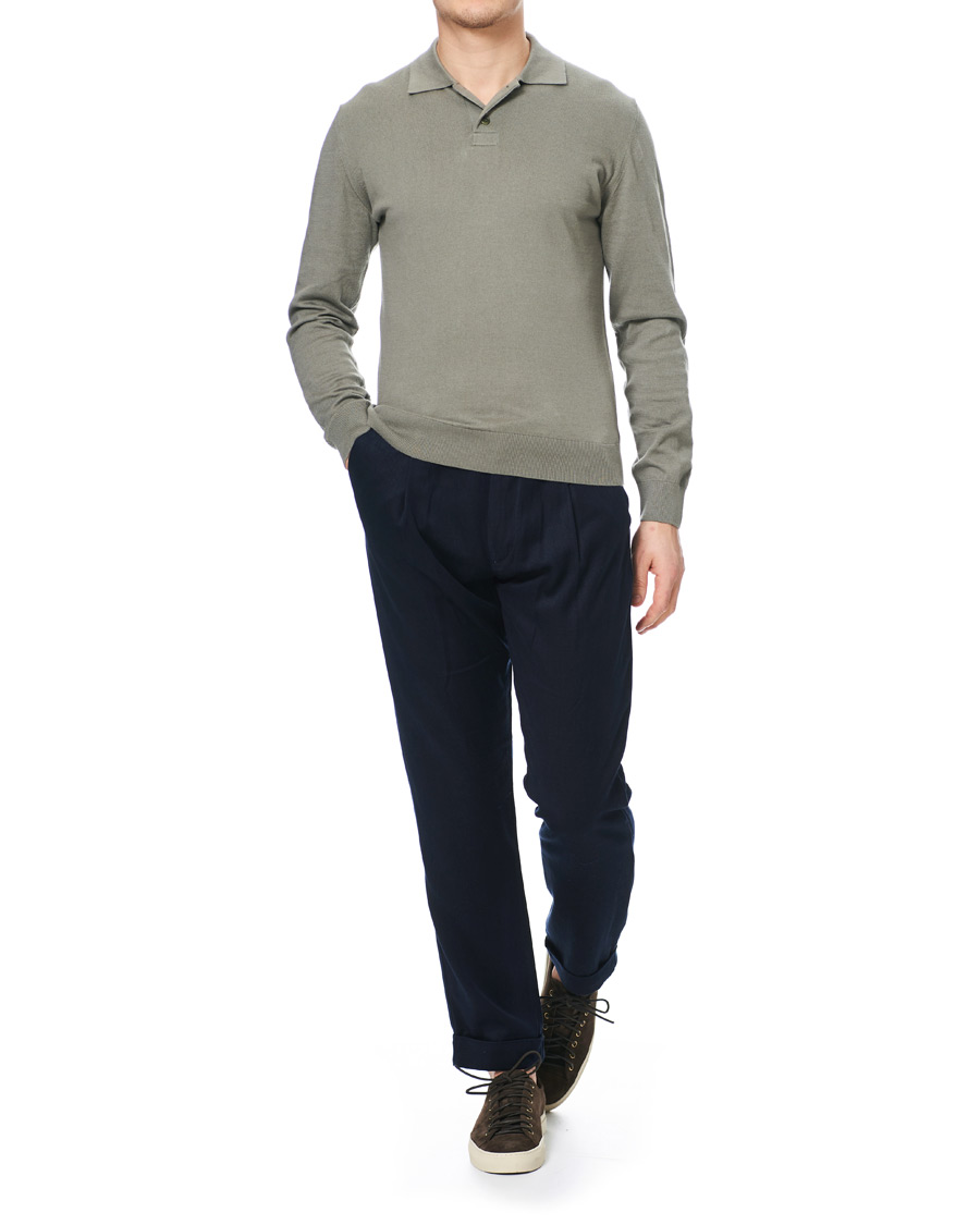 Mies | Housut | NN07 | Codo Pleated Turn Up Trousers Navy