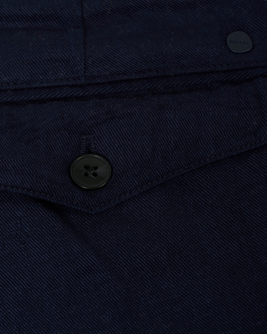 Mies | Housut | NN07 | Codo Pleated Turn Up Trousers Navy