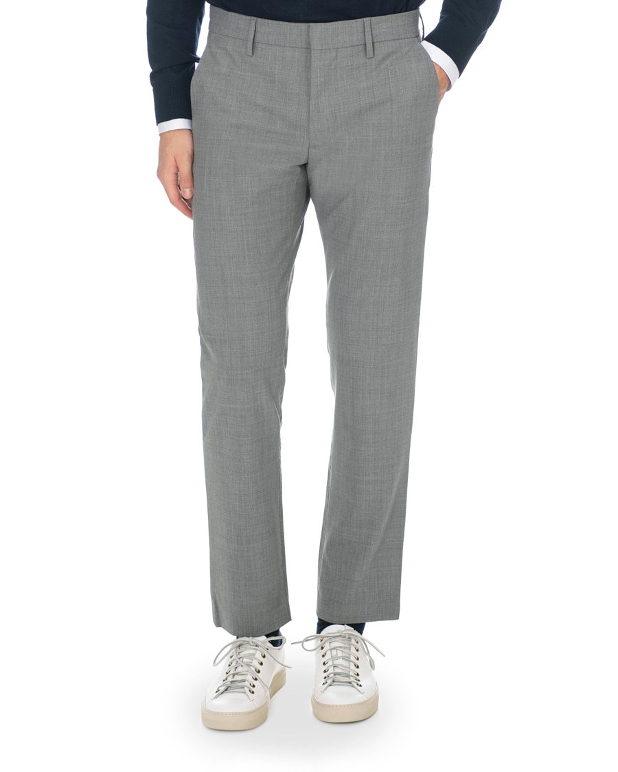 Mies | Housut | NN07 | Theo Wool Trousers Grey Melange