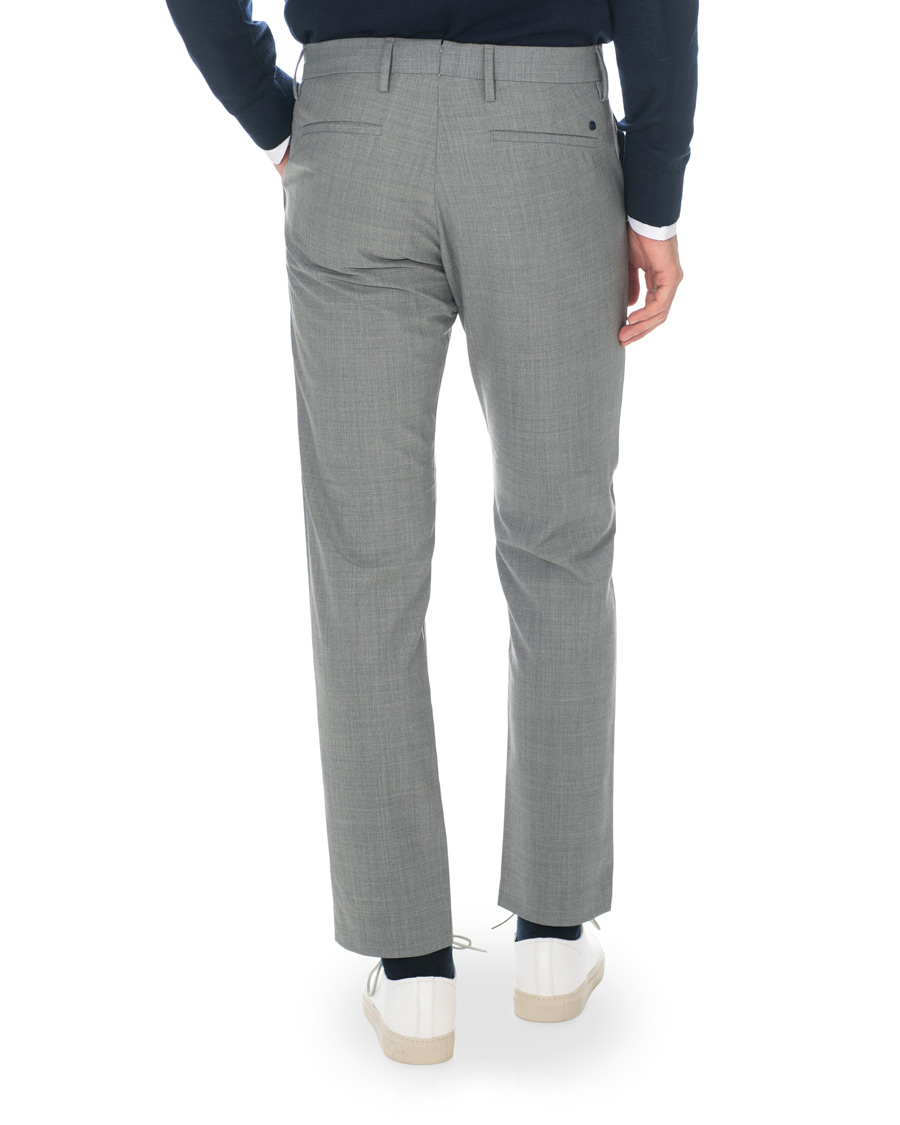 Mies | Housut | NN07 | Theo Wool Trousers Grey Melange