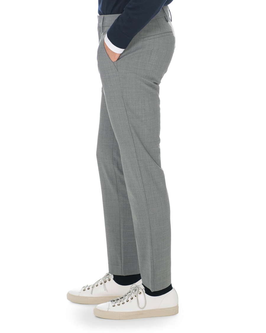 Mies | Housut | NN07 | Theo Wool Trousers Grey Melange