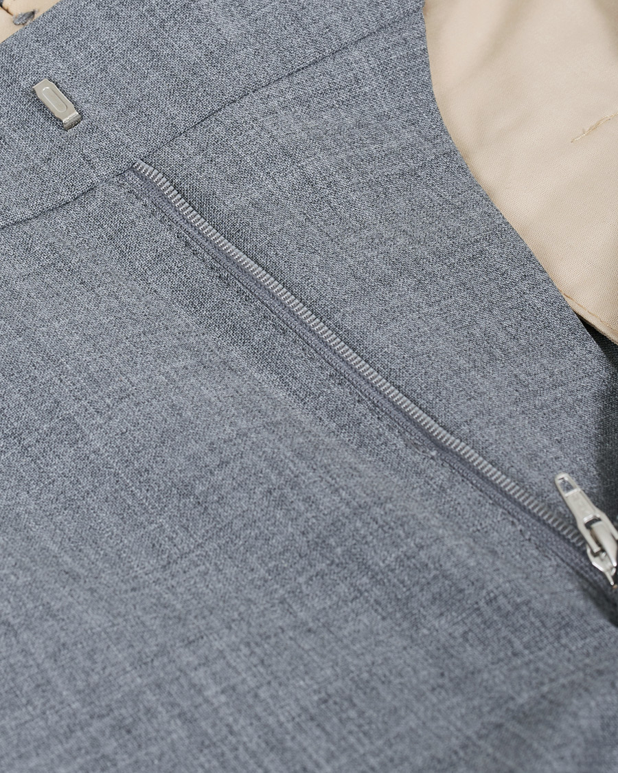 Mies | Housut | NN07 | Theo Wool Trousers Grey Melange