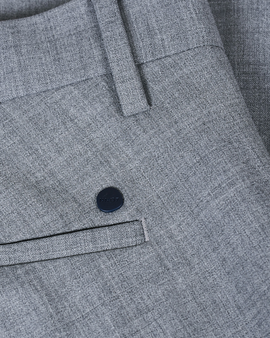 Mies | Housut | NN07 | Theo Wool Trousers Grey Melange