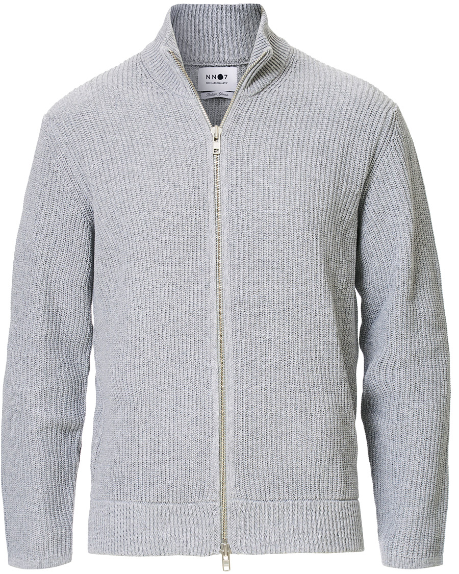 Mies | Puserot | NN07 | Piet Full Zip Medium Grey
