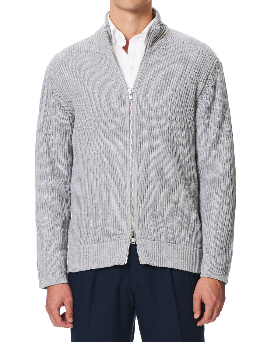 Mies | Puserot | NN07 | Piet Full Zip Medium Grey