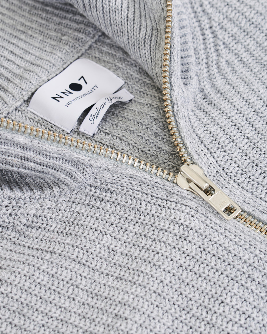 Mies | Puserot | NN07 | Piet Full Zip Medium Grey