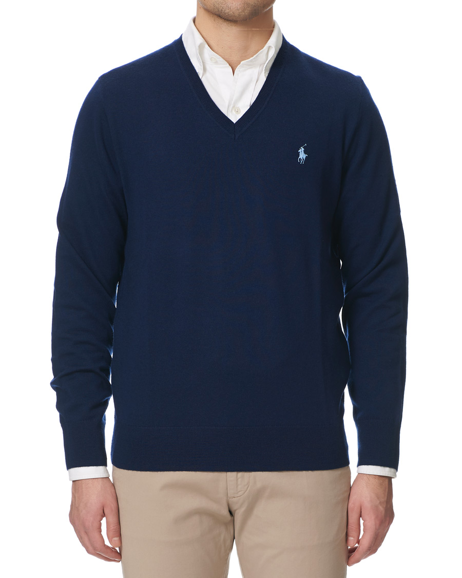 Mies | Puserot | Polo Ralph Lauren Golf | Merino Wool Sweater French Navy