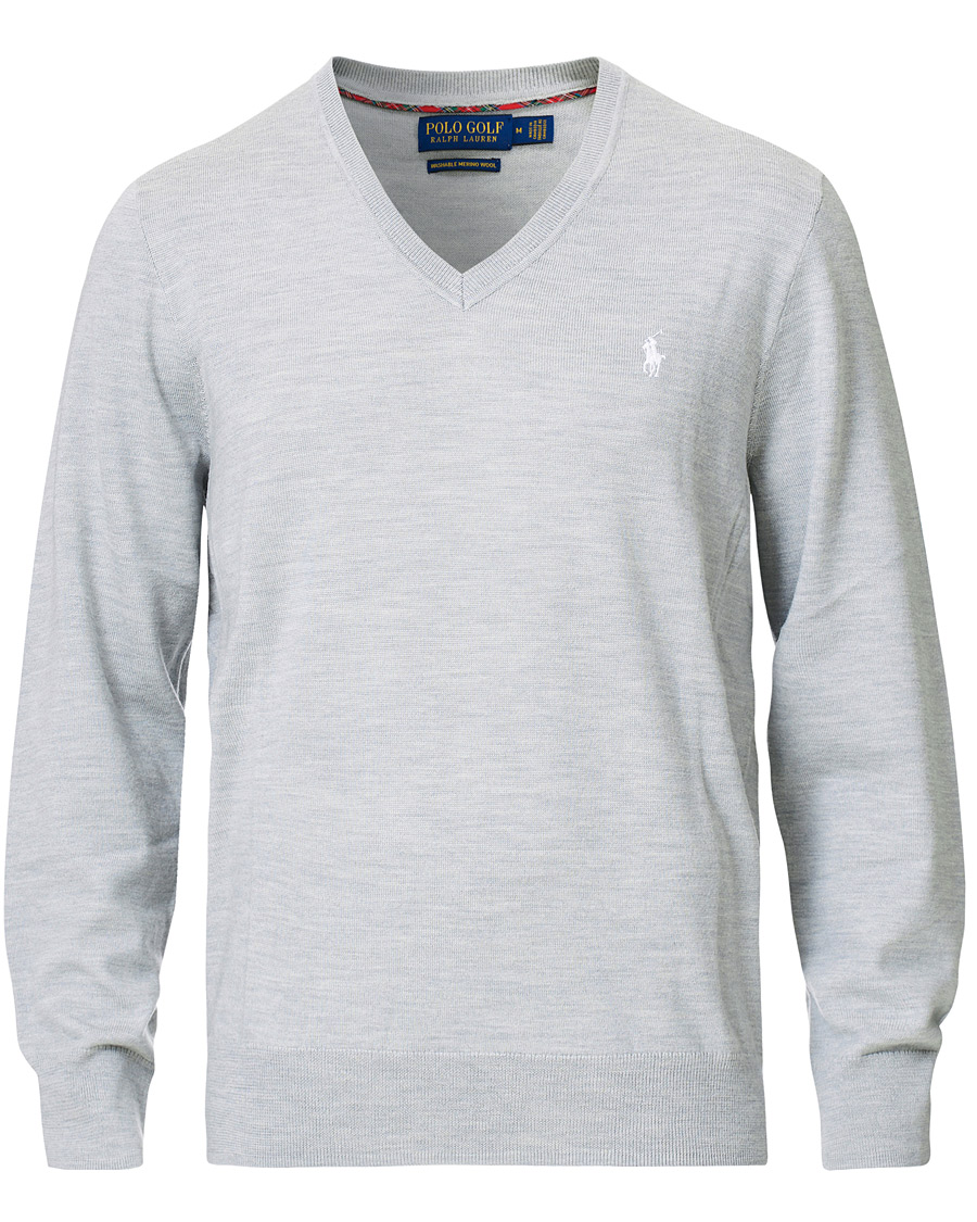 Mies | Puserot | Polo Ralph Lauren Golf | Merino Wool Sweater Light Pebble Heather