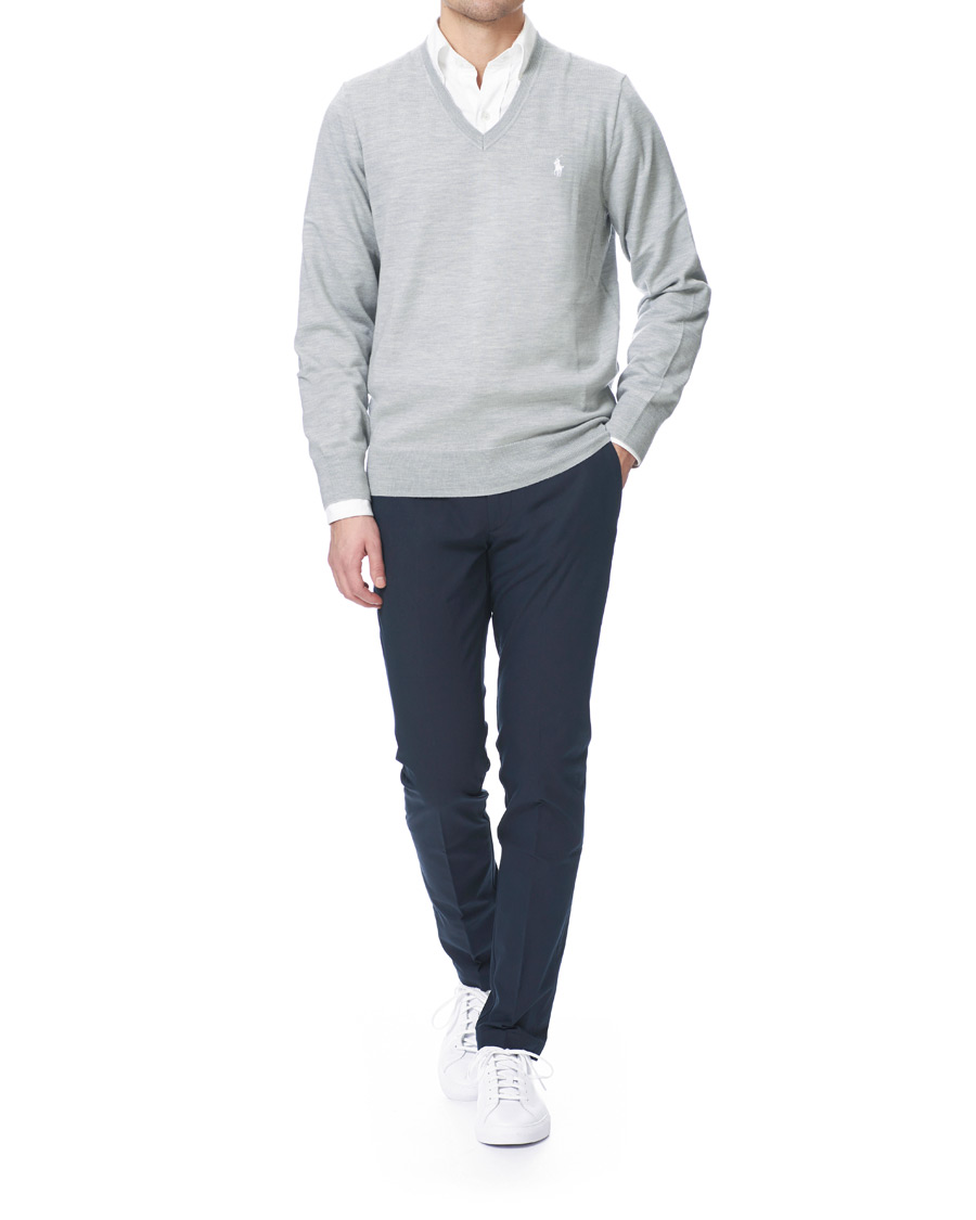 Mies | Puserot | Polo Ralph Lauren Golf | Merino Wool Sweater Light Pebble Heather