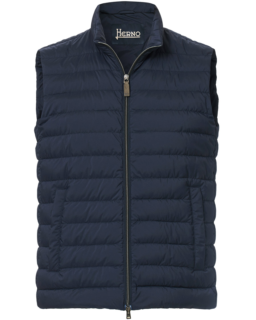 Mies | Takit | Herno | Nuage Matt Nylon Vest Deep Blue