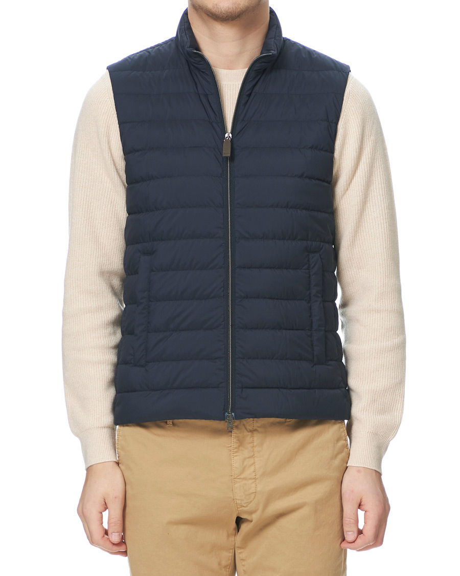 Mies | Takit | Herno | Nuage Matt Nylon Vest Deep Blue