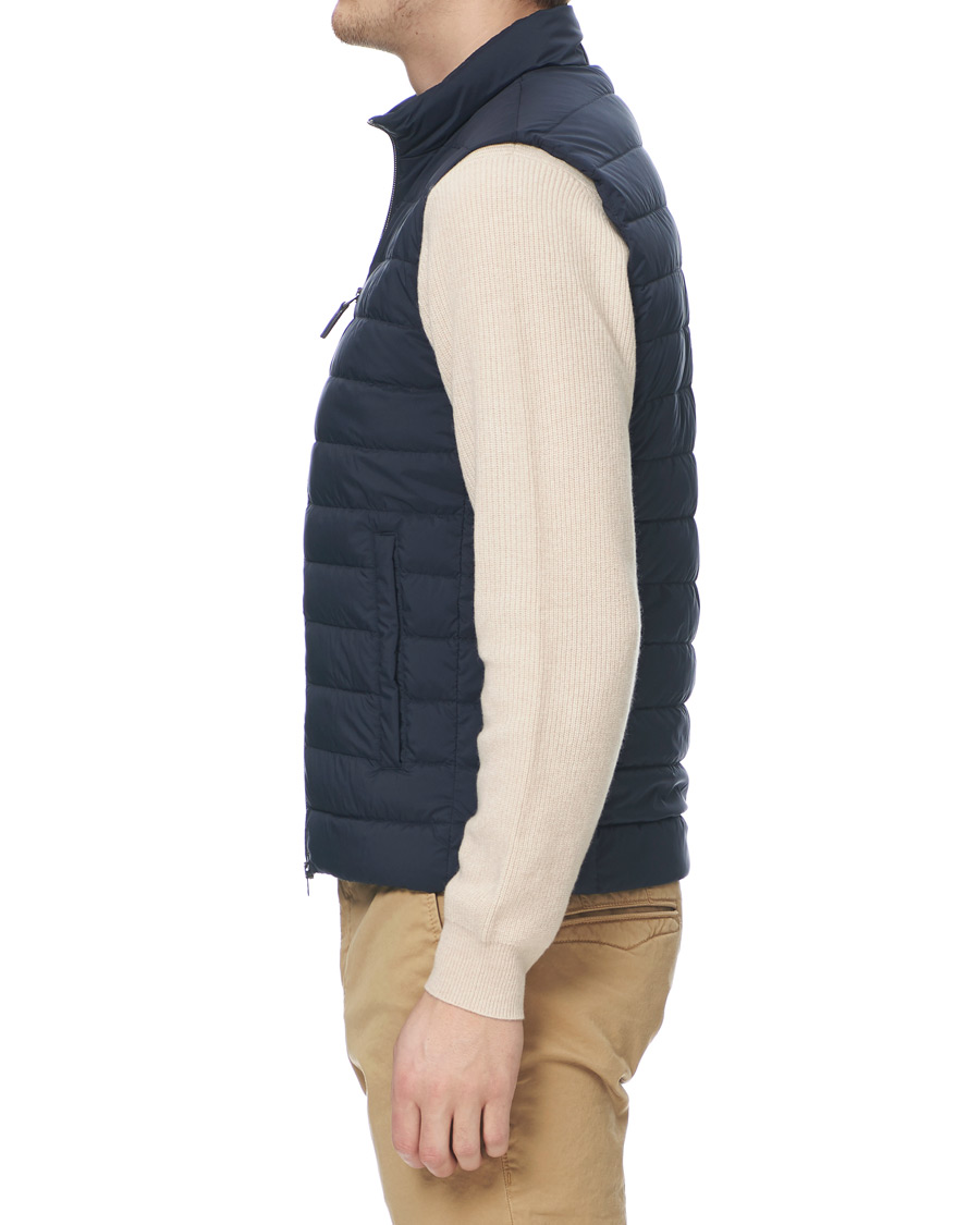 Mies | Takit | Herno | Nuage Matt Nylon Vest Deep Blue