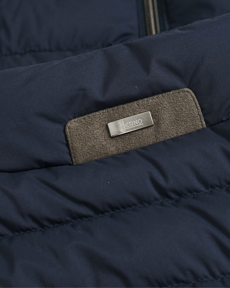 Mies | Takit | Herno | Nuage Matt Nylon Vest Deep Blue