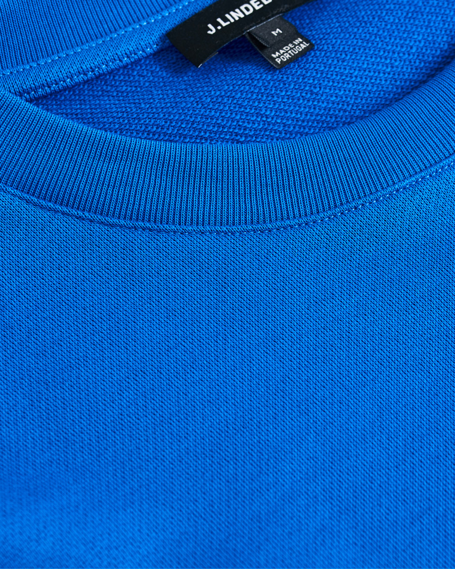 Mies | Puserot | J.Lindeberg | Throw Crew Neck Sweatshirt Yale Blue