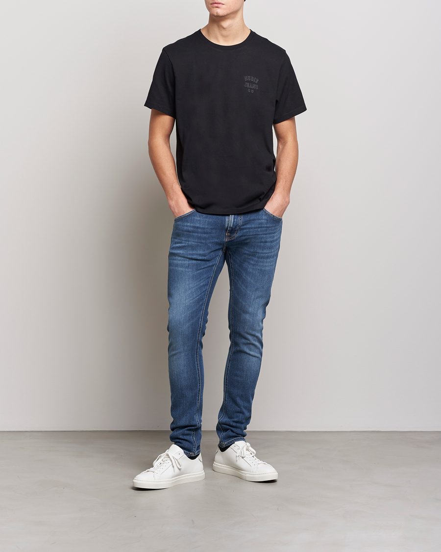 Mies | Farkut | Nudie Jeans | Tight Terry Organic Jeans Steel Navy