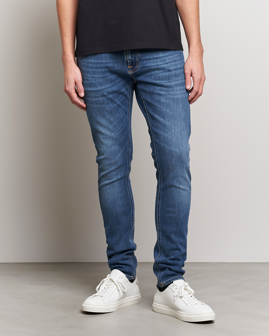 Mies |  | Nudie Jeans | Tight Terry Organic Jeans Steel Navy