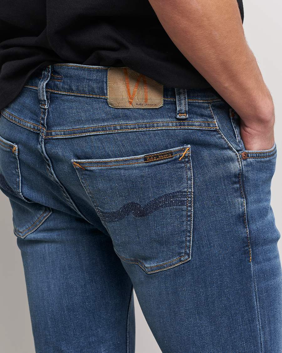 Mies | Farkut | Nudie Jeans | Tight Terry Organic Jeans Steel Navy