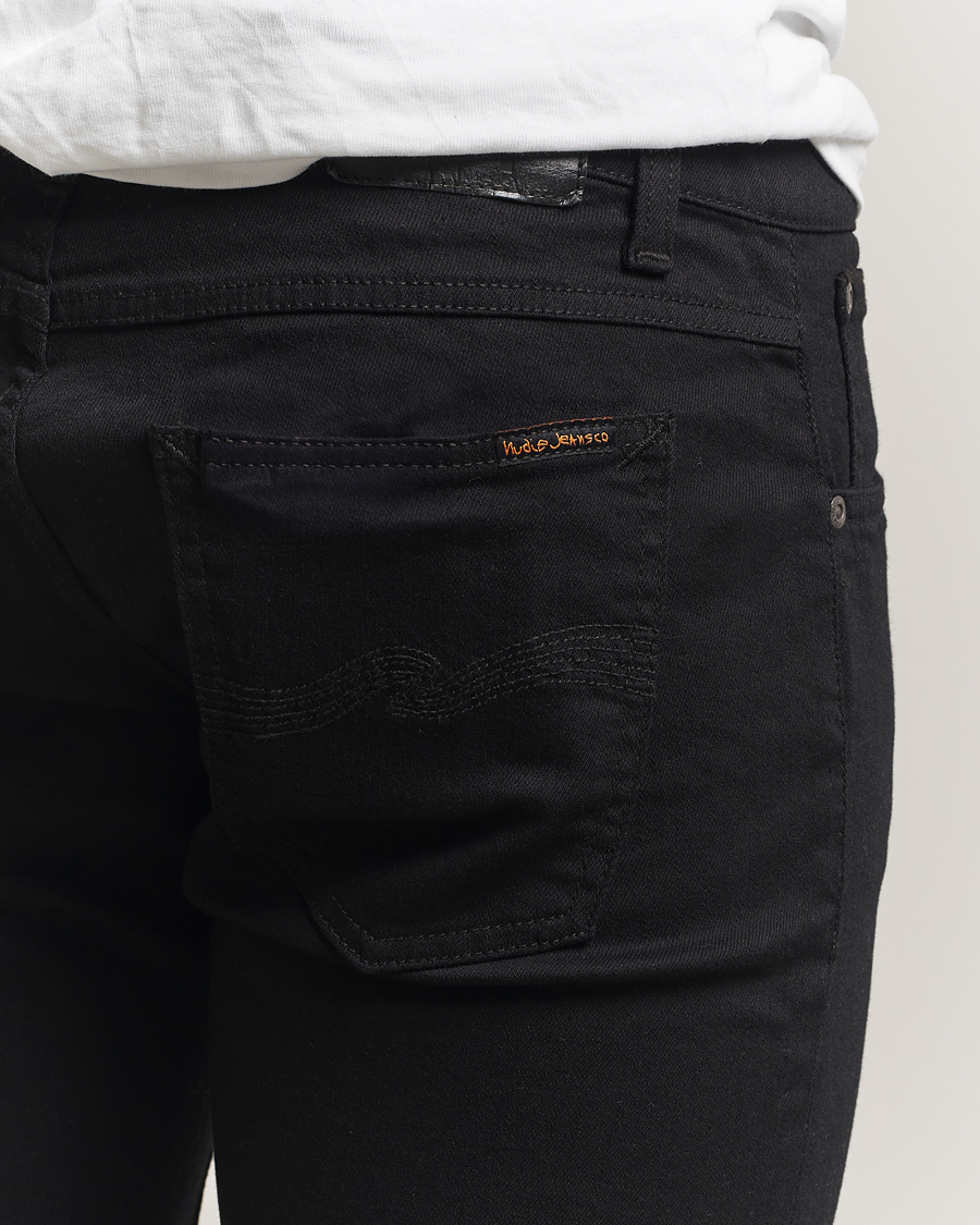 Mies | Farkut | Nudie Jeans | Tight Terry Jeans Ever Black