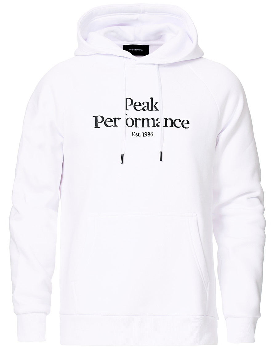 Mies | Puserot | Peak Performance | Original Logo Hoodie White