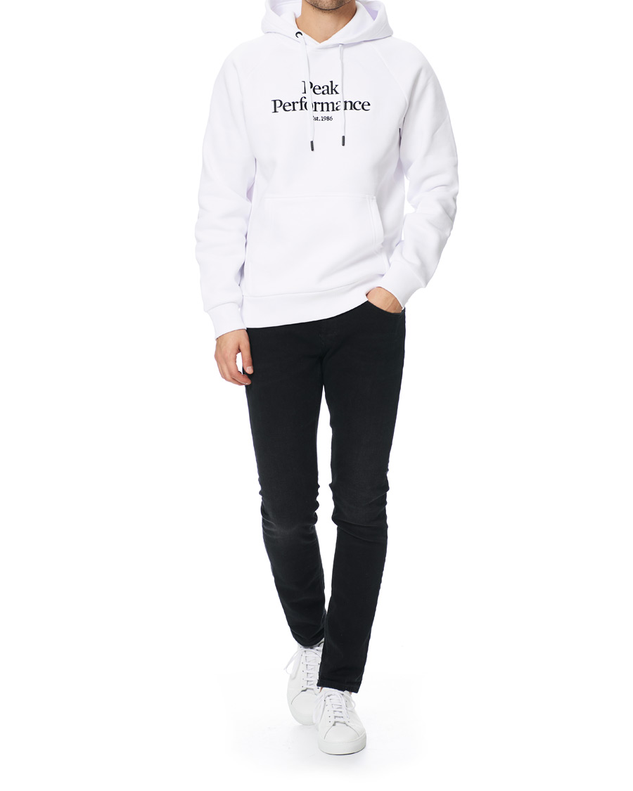 Mies | Puserot | Peak Performance | Original Logo Hoodie White