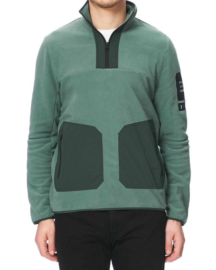 Mies | Puserot | Peak Performance | Tech Fleece Half Zip Green