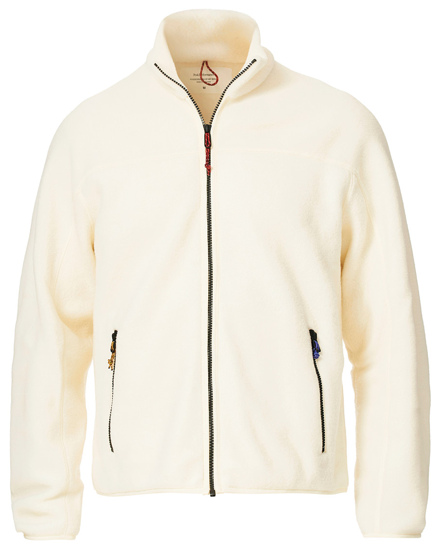 Mies | Puserot | Peak Performance | Ben Gorham Fleece Full Zip Off White