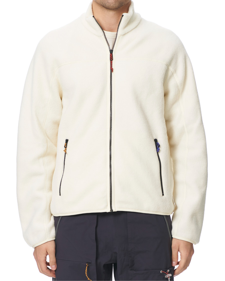 Mies | Puserot | Peak Performance | Ben Gorham Fleece Full Zip Off White