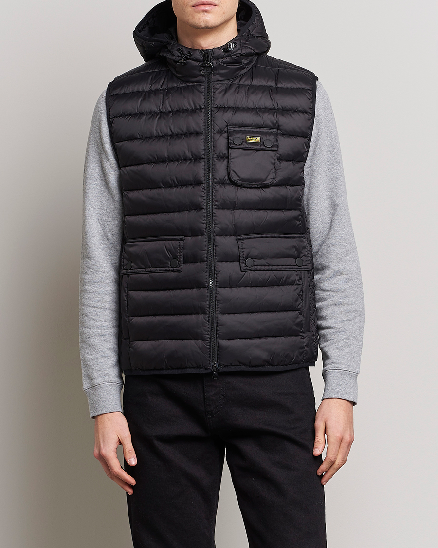 Mies | Barbour | Barbour International | Ouston Hooded Gilet Black